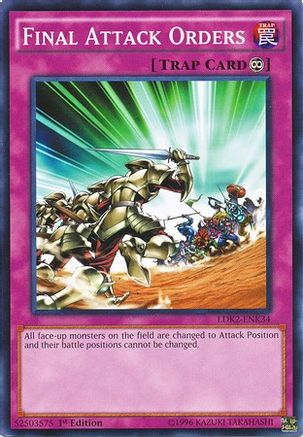 Final Attack Orders (LDK2-ENK34) - Legendary Decks II 1st Edition - Premium Yugioh Single from Konami - Just $0.08! Shop now at Game Crave Tournament Store