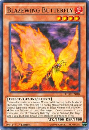 Blazewing Butterfly (LDK2-ENJ18) - Legendary Decks II Unlimited - Premium Yugioh Single from Konami - Just $0.25! Shop now at Game Crave Tournament Store