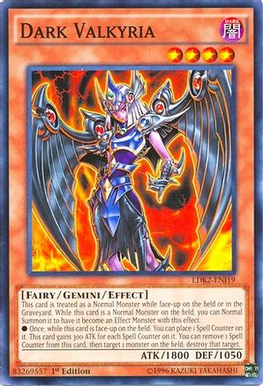 Dark Valkyria (LDK2-ENJ19) - Legendary Decks II 1st Edition - Premium Yugioh Single from Konami - Just $0.25! Shop now at Game Crave Tournament Store