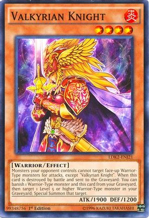 Valkyrian Knight (LDK2-ENJ21) - Legendary Decks II 1st Edition - Premium Yugioh Single from Konami - Just $0.25! Shop now at Game Crave Tournament Store