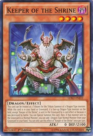 Keeper of the Shrine (LDK2-ENJ22) - Legendary Decks II Unlimited - Premium Yugioh Single from Konami - Just $0.25! Shop now at Game Crave Tournament Store