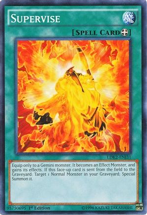 Supervise (LDK2-ENJ31) - Legendary Decks II Unlimited - Premium Yugioh Single from Konami - Just $0.25! Shop now at Game Crave Tournament Store