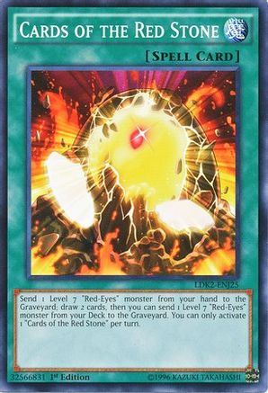 Cards of the Red Stone (LDK2-ENJ25) - Legendary Decks II Unlimited - Premium Yugioh Single from Konami - Just $0.26! Shop now at Game Crave Tournament Store