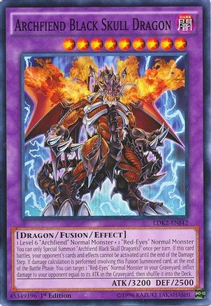 Archfiend Black Skull Dragon (LDK2-ENJ42) - Legendary Decks II 1st Edition - Premium Yugioh Single from Konami - Just $0.10! Shop now at Game Crave Tournament Store
