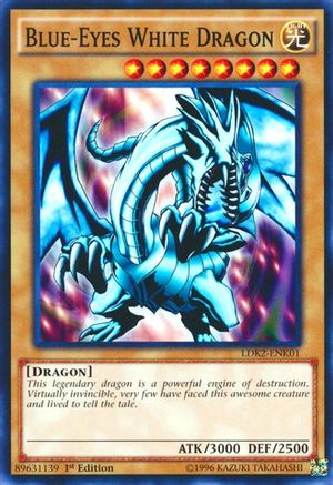 Blue-Eyes White Dragon (Version 1) (LDK2-ENK01) - Legendary Decks II 1st Edition - Premium Yugioh Single from Konami - Just $0.27! Shop now at Game Crave Tournament Store