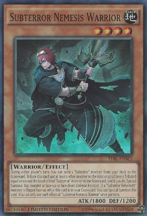 Subterror Nemesis Warrior (TDIL-ENSE3) - The Dark Illusion Limited - Premium Yugioh Single from Konami - Just $6.39! Shop now at Game Crave Tournament Store