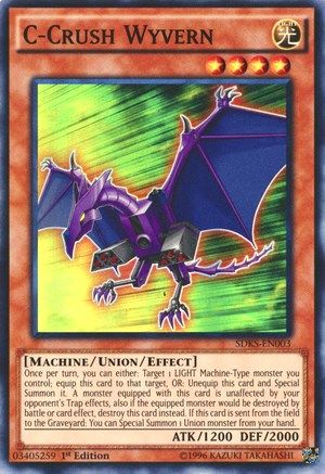 C-Crush Wyvern (SDKS-EN003) - Structure Deck: Seto Kaiba Unlimited - Premium Yugioh Single from Konami - Just $0.87! Shop now at Game Crave Tournament Store