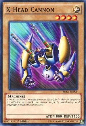 X-Head Cannon (SDKS-EN005) - Structure Deck: Seto Kaiba 1st Edition - Premium Yugioh Single from Konami - Just $0.08! Shop now at Game Crave Tournament Store