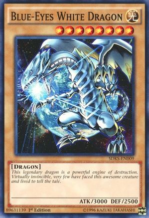 Blue-Eyes White Dragon (SDKS-EN009) - Structure Deck: Seto Kaiba Unlimited - Premium Yugioh Single from Konami - Just $0.58! Shop now at Game Crave Tournament Store