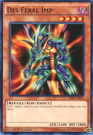 Des Feral Imp (SDKS-EN014) - Structure Deck: Seto Kaiba Unlimited - Premium Yugioh Single from Konami - Just $0.25! Shop now at Game Crave Tournament Store