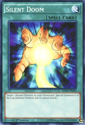 Silent Doom (SDKS-EN024) - Structure Deck: Seto Kaiba Unlimited - Premium Yugioh Single from Konami - Just $0.25! Shop now at Game Crave Tournament Store