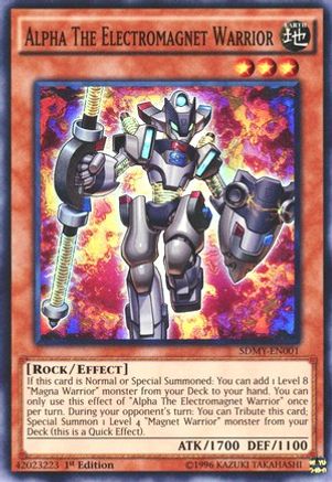 Alpha The Electromagnet Warrior (SDMY-EN001) - Structure Deck: Yugi Muto 1st Edition - Premium Yugioh Single from Konami - Just $1.75! Shop now at Game Crave Tournament Store