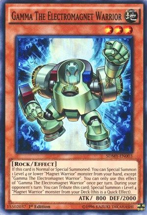 Gamma The Electromagnet Warrior (SDMY-EN003) - Structure Deck: Yugi Muto 1st Edition - Premium Yugioh Single from Konami - Just $1.46! Shop now at Game Crave Tournament Store