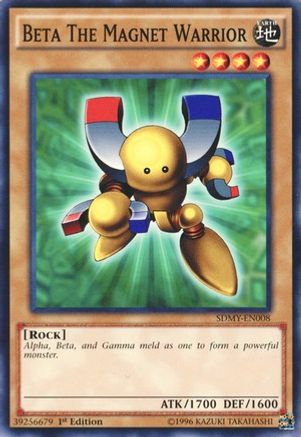 Beta The Magnet Warrior (SDMY-EN008) - Structure Deck: Yugi Muto 1st Edition - Premium Yugioh Single from Konami - Just $0.33! Shop now at Game Crave Tournament Store
