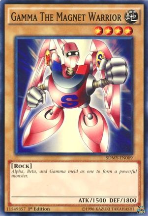 Gamma The Magnet Warrior (SDMY-EN009) - Structure Deck: Yugi Muto 1st Edition - Premium Yugioh Single from Konami - Just $0.30! Shop now at Game Crave Tournament Store
