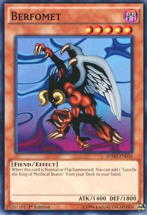 Berfomet (SDMY-EN016) - Structure Deck: Yugi Muto 1st Edition - Premium Yugioh Single from Konami - Just $0.25! Shop now at Game Crave Tournament Store