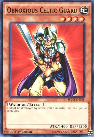Obnoxious Celtic Guard (SDMY-EN018) - Structure Deck: Yugi Muto 1st Edition - Premium Yugioh Single from Konami - Just $0.47! Shop now at Game Crave Tournament Store