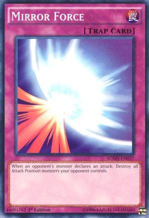 Mirror Force (SDMY-EN037) - Structure Deck: Yugi Muto 1st Edition - Premium Yugioh Single from Konami - Just $0.68! Shop now at Game Crave Tournament Store