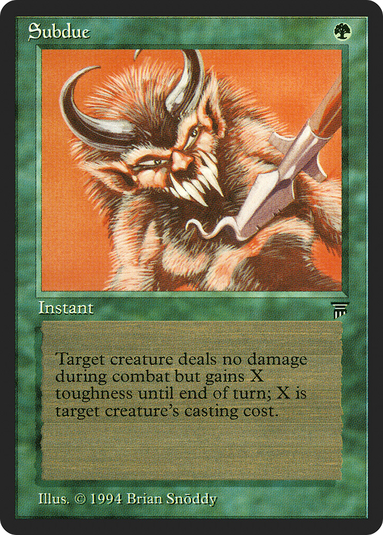 Subdue (LEG-206) - Legends - Premium MTG Single from Wizards of the Coast - Just $0.08! Shop now at Game Crave Tournament Store