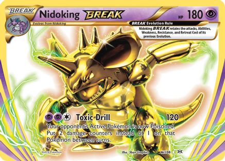 Nidoking BREAK 46/108 - Evolutions Holofoil - Premium Pokemon Single from Nintendo - Just $1.24! Shop now at Game Crave Tournament Store