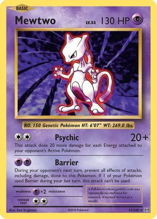 Mewtwo 51/108 - Evolutions - Premium Pokemon Single from Nintendo - Just $0.79! Shop now at Game Crave Tournament Store