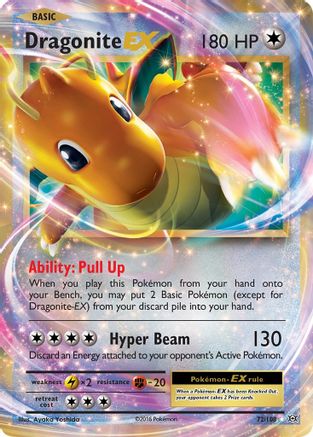 Dragonite-EX 72/108 - Evolutions Holofoil - Premium Pokemon Single from Nintendo - Just $2.40! Shop now at Game Crave Tournament Store