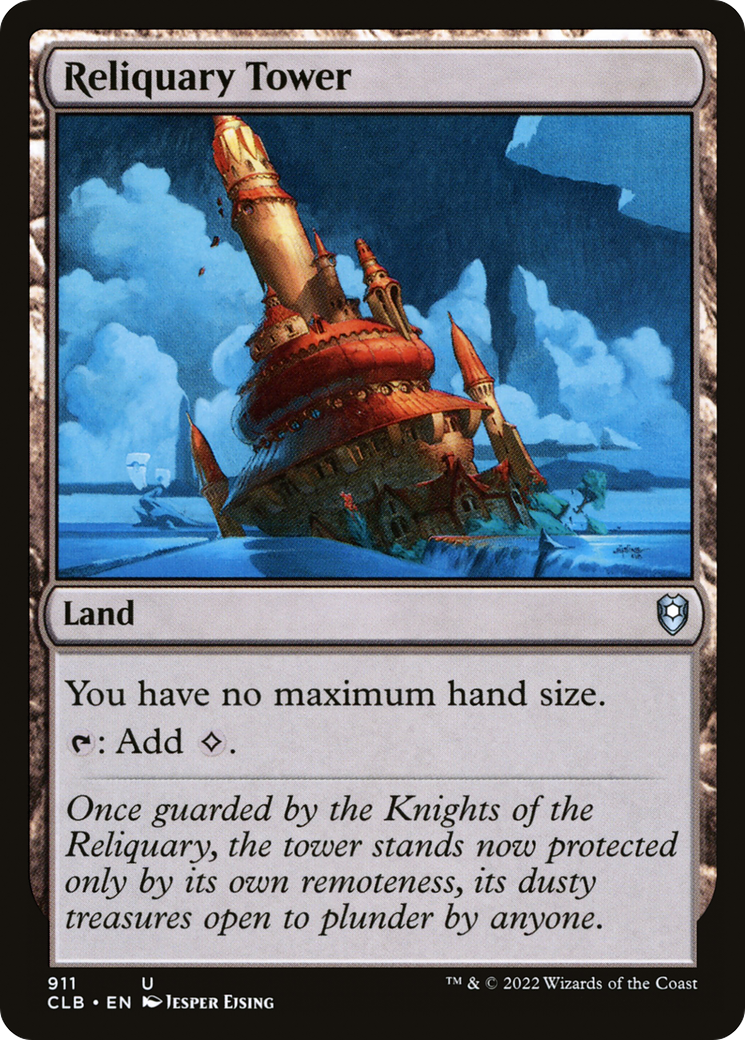 Reliquary Tower (CLB-911) - Commander Legends: Battle for Baldur's Gate - Premium MTG Single from Wizards of the Coast - Just $0.64! Shop now at Game Crave Tournament Store