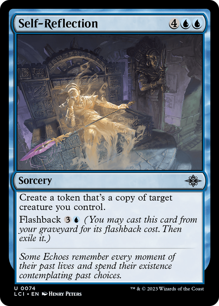 Self-Reflection (LCI-074) - The Lost Caverns of Ixalan - Premium MTG Single from Wizards of the Coast - Just $0.07! Shop now at Game Crave Tournament Store