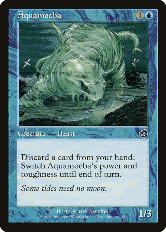 Aquamoeba (TOR-024) - Torment Foil - Premium MTG Single from Wizards of the Coast - Just $1.16! Shop now at Game Crave Tournament Store