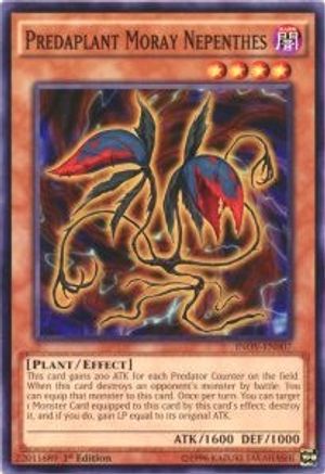 Predaplant Moray Nepenthes (INOV-EN007) - Invasion: Vengeance Unlimited - Premium Yugioh Single from Konami - Just $0.26! Shop now at Game Crave Tournament Store