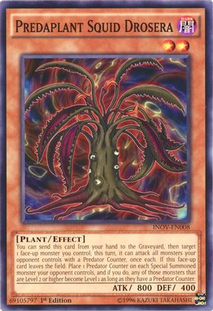Predaplant Squid Drosera (INOV-EN008) - Invasion: Vengeance Unlimited - Premium Yugioh Single from Konami - Just $0.25! Shop now at Game Crave Tournament Store