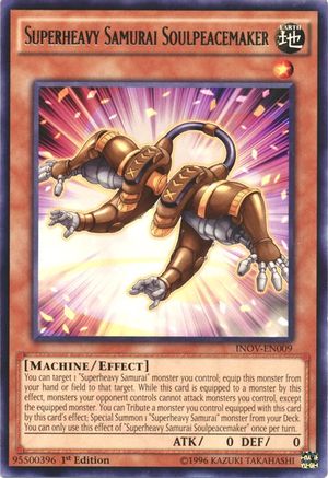 Superheavy Samurai Soulpeacemaker (INOV-EN009) - Invasion: Vengeance 1st Edition - Premium Yugioh Single from Konami - Just $0.41! Shop now at Game Crave Tournament Store