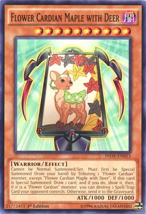 Flower Cardian Maple with Deer (INOV-EN013) - Invasion: Vengeance 1st Edition - Premium Yugioh Single from Konami - Just $0.25! Shop now at Game Crave Tournament Store