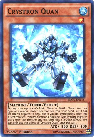 Crystron Quan (INOV-EN015) - Invasion: Vengeance Unlimited - Premium Yugioh Single from Konami - Just $0.08! Shop now at Game Crave Tournament Store