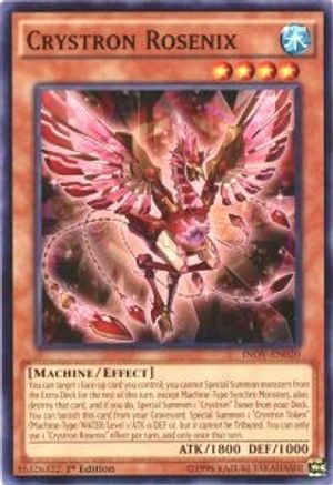 Crystron Rosenix (INOV-EN020) - Invasion: Vengeance Unlimited - Premium Yugioh Single from Konami - Just $0.30! Shop now at Game Crave Tournament Store