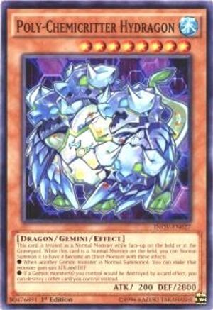 Poly-Chemicritter Hydragon (INOV-EN027) - Invasion: Vengeance 1st Edition - Premium Yugioh Single from Konami - Just $0.25! Shop now at Game Crave Tournament Store