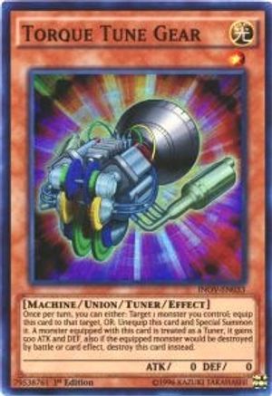 Torque Tune Gear (INOV-EN033) - Invasion: Vengeance 1st Edition - Premium Yugioh Single from Konami - Just $0.08! Shop now at Game Crave Tournament Store
