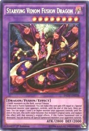 Starving Venom Fusion Dragon (INOV-EN038) - Invasion: Vengeance 1st Edition - Premium Yugioh Single from Konami - Just $4.28! Shop now at Game Crave Tournament Store