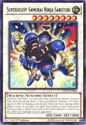 Superheavy Samurai Ninja Sarutobi (INOV-EN042) - Invasion: Vengeance Unlimited - Premium Yugioh Single from Konami - Just $0.25! Shop now at Game Crave Tournament Store