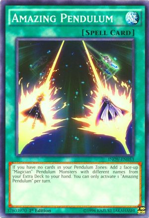 Amazing Pendulum (INOV-EN053) - Invasion: Vengeance 1st Edition - Premium Yugioh Single from Konami - Just $0.25! Shop now at Game Crave Tournament Store