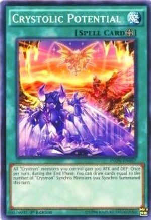 Crystolic Potential (INOV-EN057) - Invasion: Vengeance 1st Edition - Premium Yugioh Single from Konami - Just $0.25! Shop now at Game Crave Tournament Store