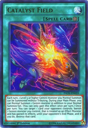 Catalyst Field (INOV-EN059) - Invasion: Vengeance 1st Edition - Premium Yugioh Single from Konami - Just $0.49! Shop now at Game Crave Tournament Store