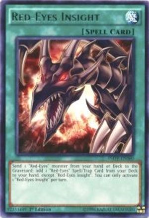 Red-Eyes Insight (INOV-EN060) - Invasion: Vengeance Unlimited - Premium Yugioh Single from Konami - Just $0.81! Shop now at Game Crave Tournament Store