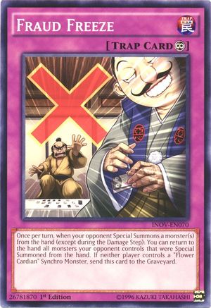 Fraud Freeze (INOV-EN070) - Invasion: Vengeance Unlimited - Premium Yugioh Single from Konami - Just $0.08! Shop now at Game Crave Tournament Store