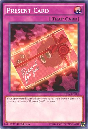 Present Card (INOV-EN080) - Invasion: Vengeance 1st Edition - Premium Yugioh Single from Konami - Just $0.58! Shop now at Game Crave Tournament Store