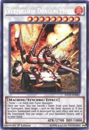 Vermillion Dragon Mech (INOV-EN081) - Invasion: Vengeance Unlimited - Premium Yugioh Single from Konami - Just $2.51! Shop now at Game Crave Tournament Store
