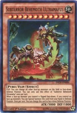 Subterror Behemoth Ultramafus (INOV-EN084) - Invasion: Vengeance Unlimited - Premium Yugioh Single from Konami - Just $0.83! Shop now at Game Crave Tournament Store