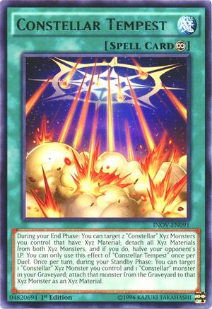 Constellar Tempest (INOV-EN091) - Invasion: Vengeance 1st Edition - Premium Yugioh Single from Konami - Just $0.25! Shop now at Game Crave Tournament Store