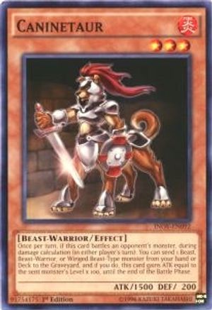 Caninetaur (INOV-EN092) - Invasion: Vengeance Unlimited - Premium Yugioh Single from Konami - Just $0.25! Shop now at Game Crave Tournament Store