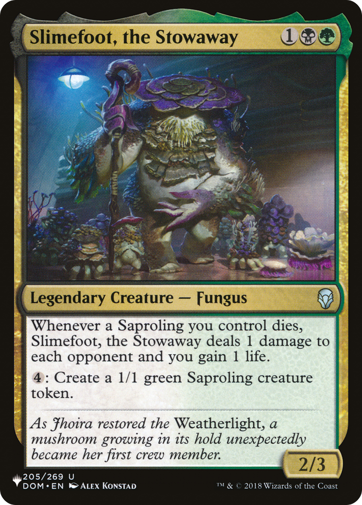 Slimefoot, the Stowaway (PLIST-229) - The List - Premium MTG Single from Wizards of the Coast - Just $0.08! Shop now at Game Crave Tournament Store